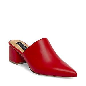 Steven by Steve Madden Simone Red Heel Mules